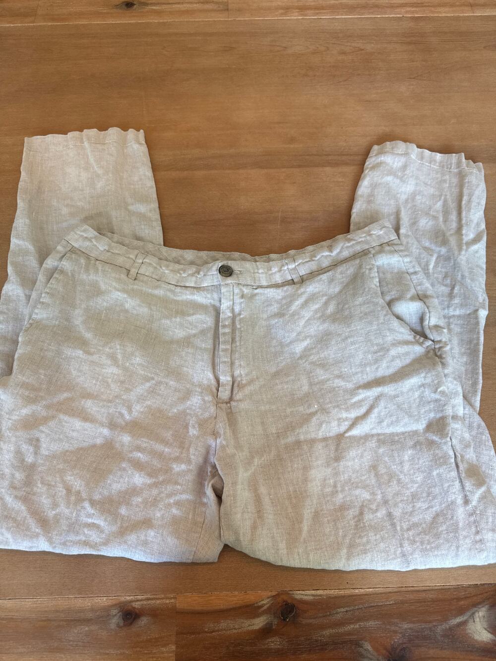 Tasso Elba 100% Linen Pants. 38/32